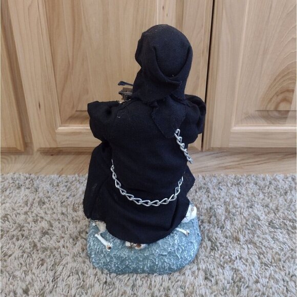 Vintage 1996 Gemmy Industries Grim Reaper Playing Violin Animated Halloween READ - Picture 4 of 9